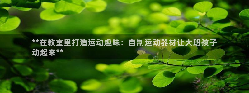 意昂3集团简介：**在教室里打造运动趣味：自制运动器