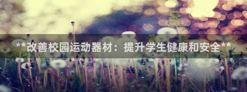 意昂体育3注册：**改善校园运动器材：提升学生健康和