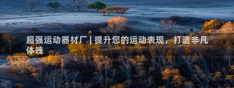 意昂3娱乐首页官网下载：超强运动器材厂 | 提升您的
