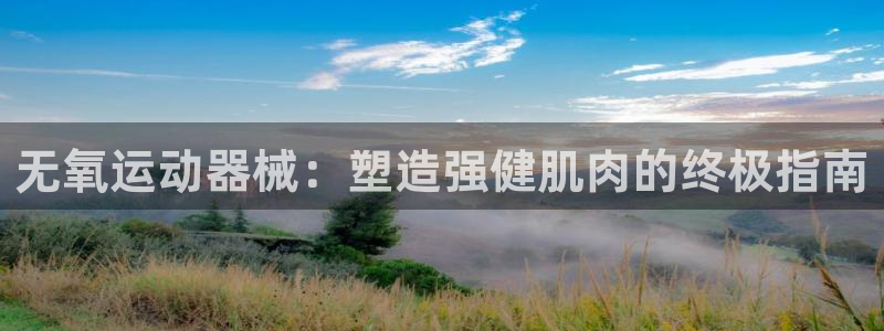 意昂体育3：无氧运动器械：塑造强健肌肉的终极指南