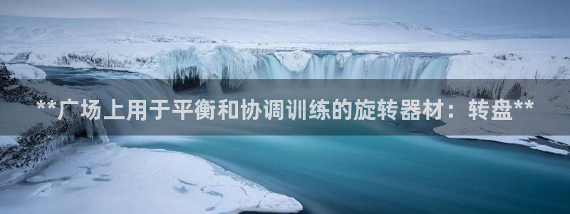 注册意昂3：**广场上用于平衡和协调训练的旋转器材：