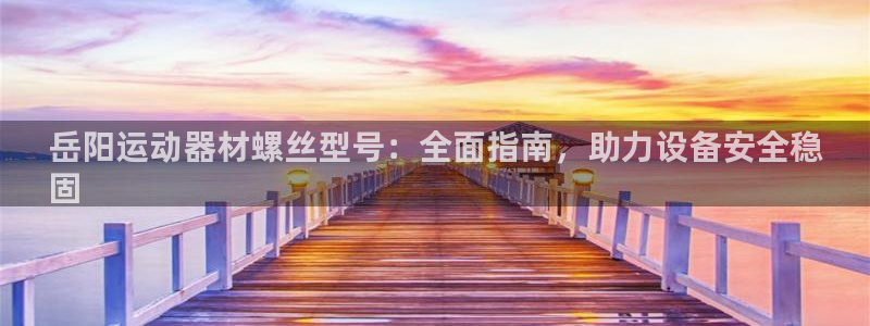 意昂3娱乐下载：岳阳运动器材螺丝型号：全面指南，助力设备安全